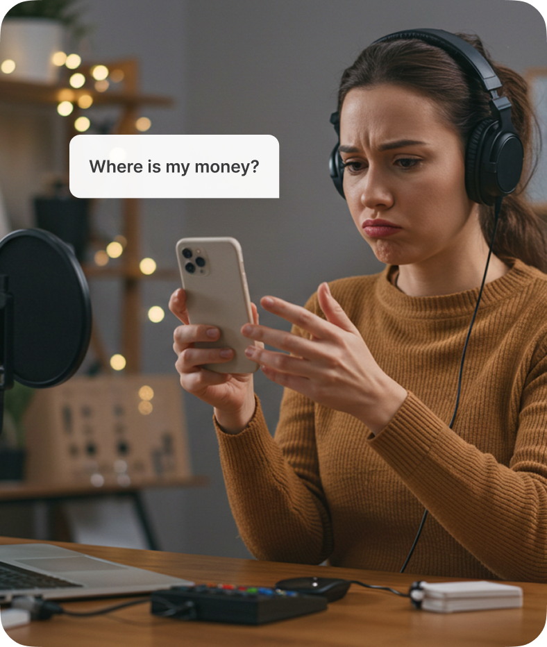 Athlete payment challenges illustration